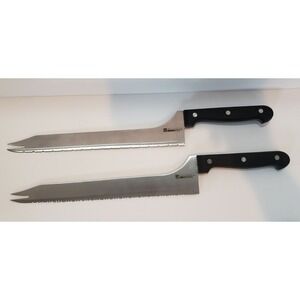 Ronco Showtime Six Star Stainless Steel Knives Showtime #1 Saw #6 Set Of 2